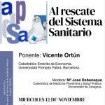 Conferencia: Al rescate del sistema sanitario