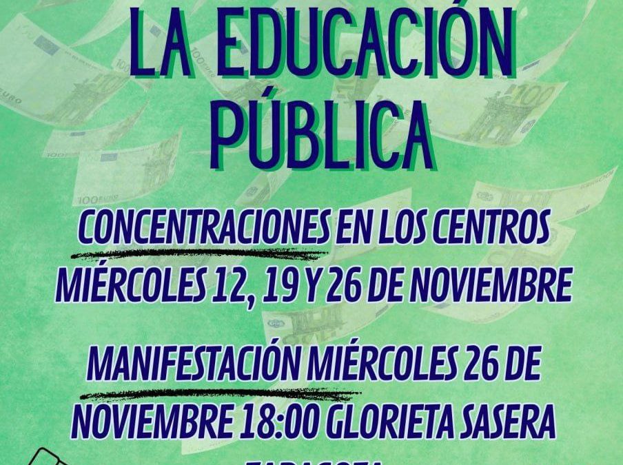 Dinero para la educación pública