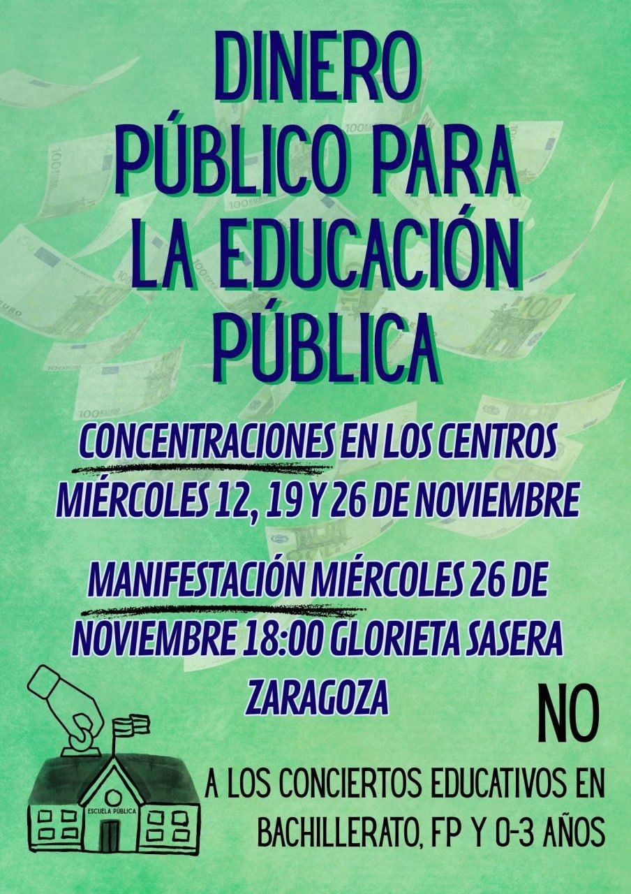 Dinero para la educación pública
