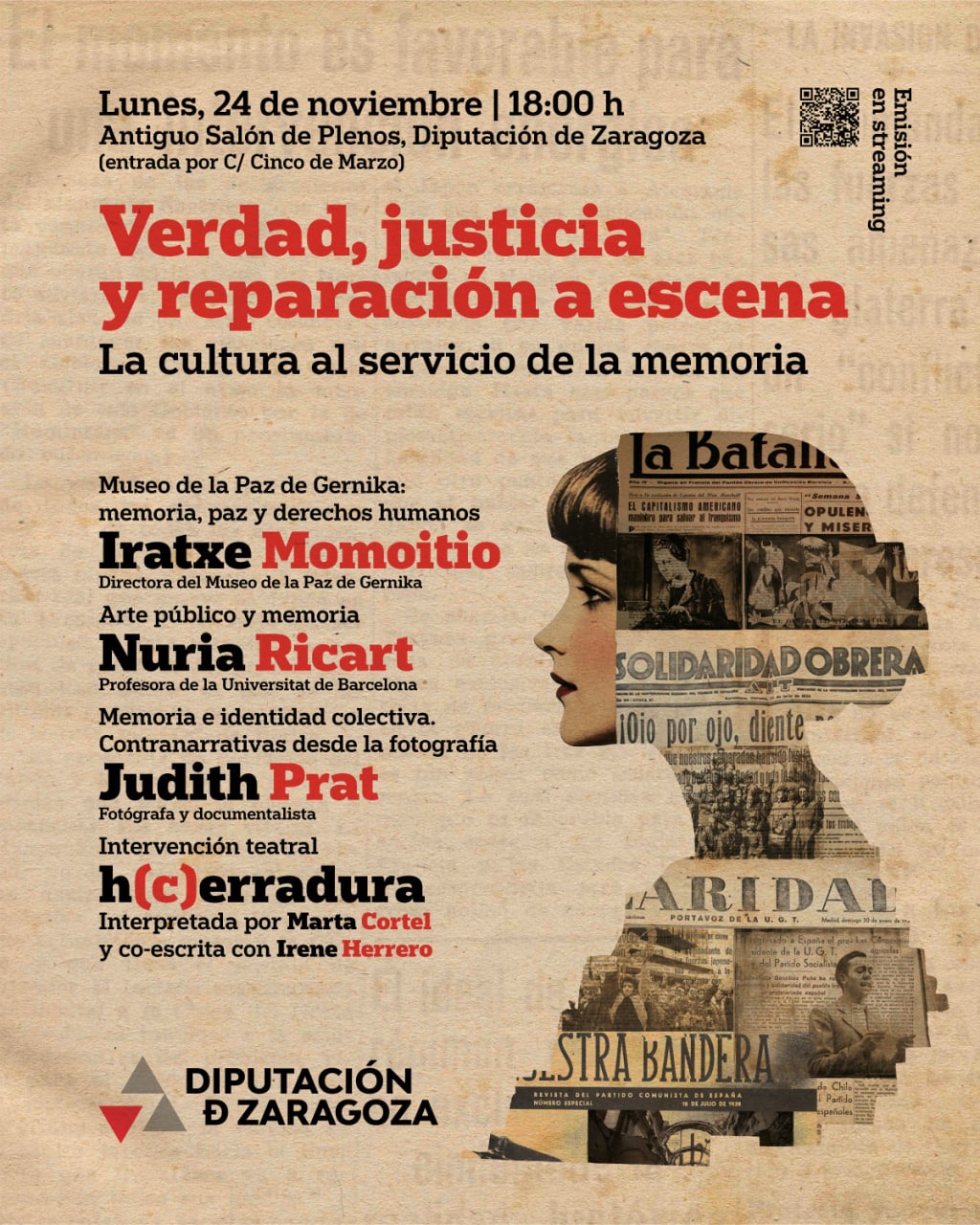 Verdad, justicia y reparación a escena. La cultura al servicio de la memoria