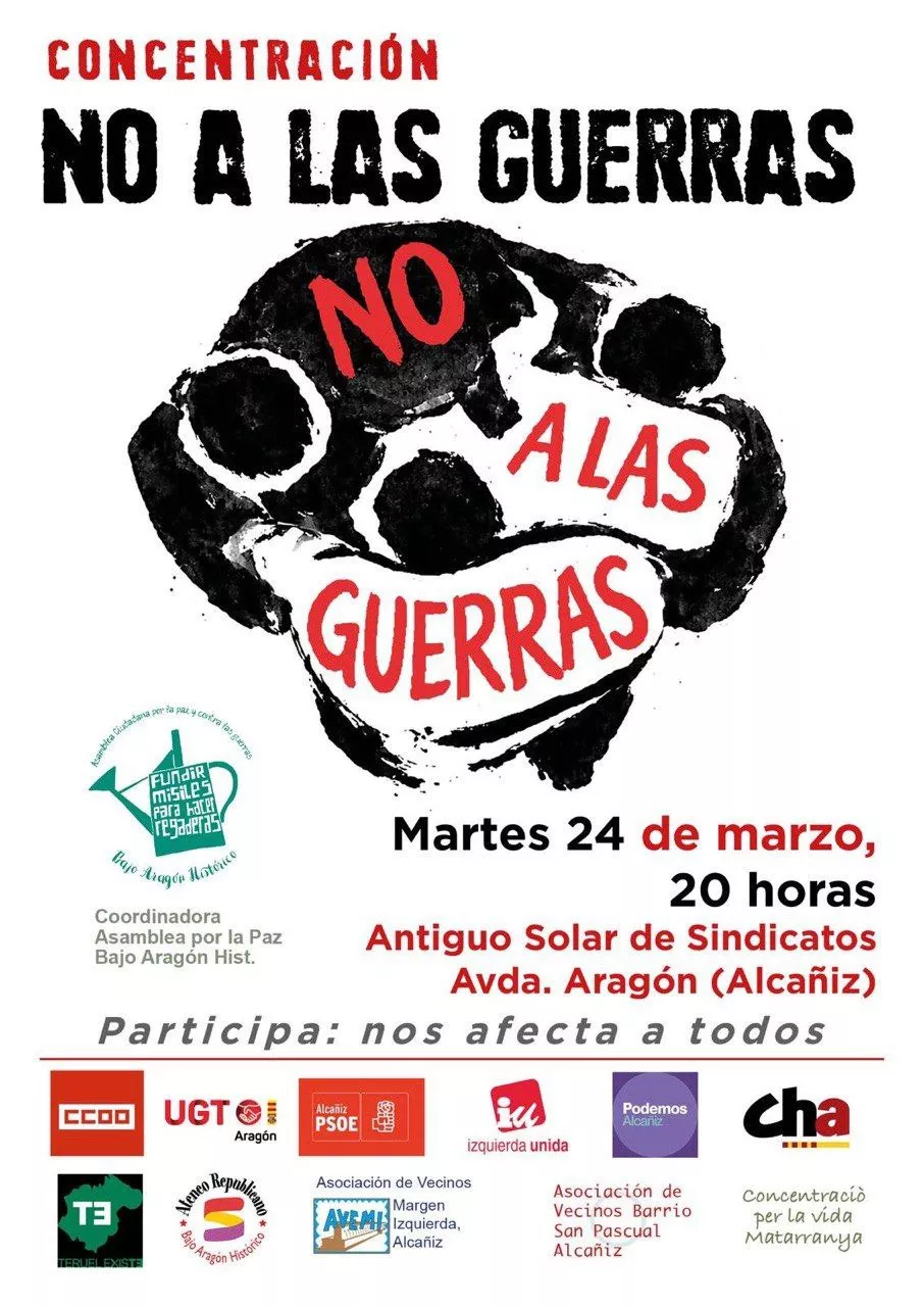 No a las guerras - Alcañiz