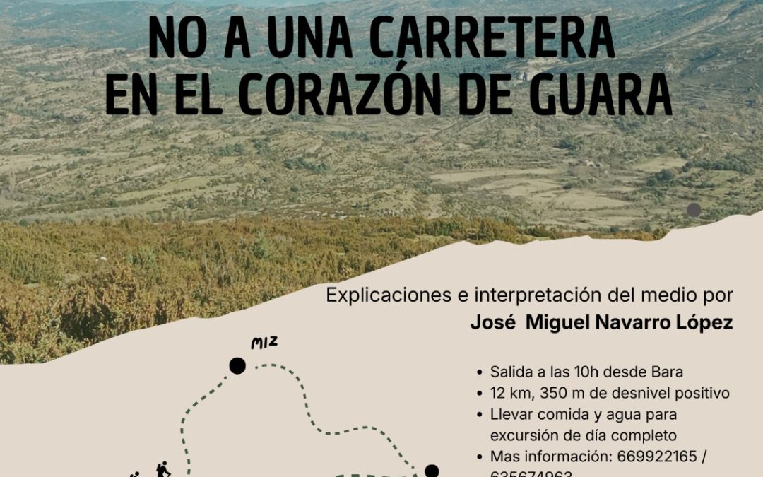 Cambiar Sabiñánigo se opone firmemente a la carretera Bara–Las Bellostas en el corazón de Guara