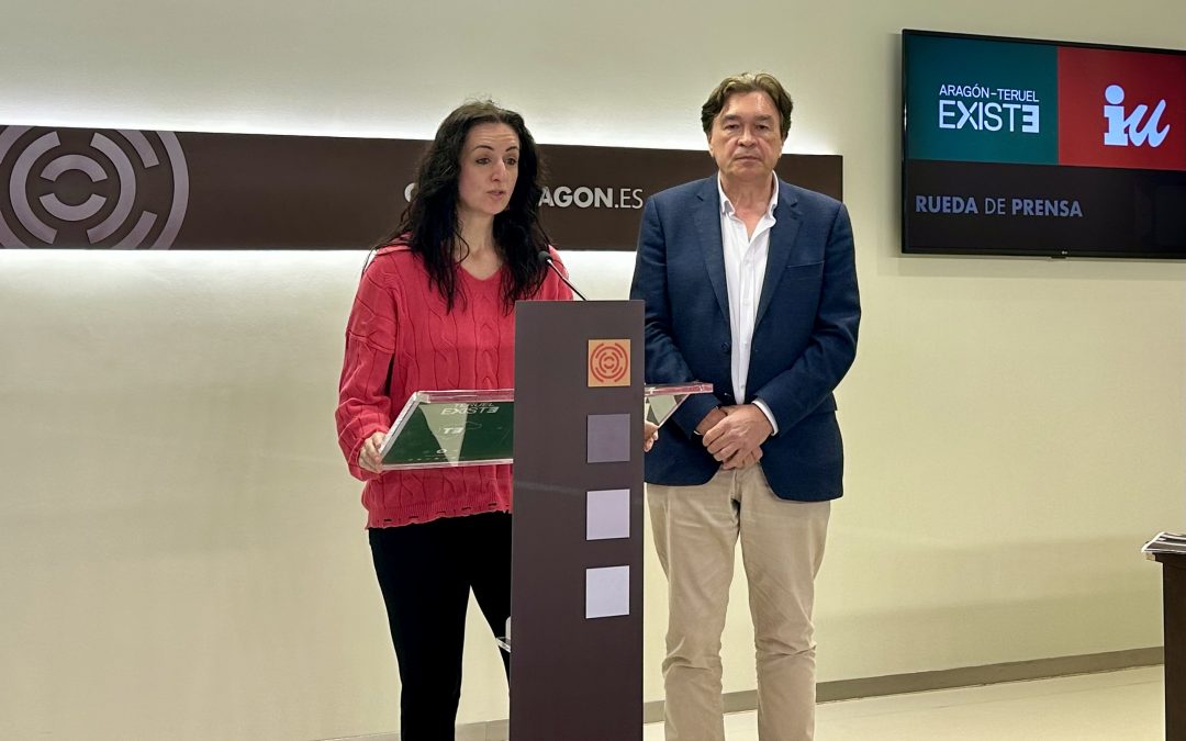 Recorte a la pluralidad en las Cortes de Aragón: Aragón–Teruel Existe e Izquierda Unida recurren el reparto de recursos impuesto por PP, PSOE y VOX: “Es la primera vez en democracia que se rompe el consenso”