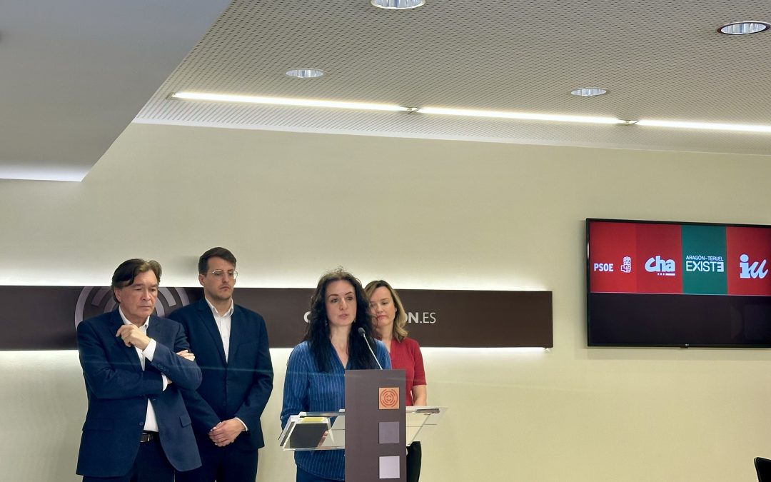 Izquierda Unida con PSOE, CHA y Aragón Existe reprochan la alianza PP-VOX para evitar que Azcón explique en las Cortes la privatización del Bachillerato