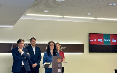 Izquierda Unida con PSOE, CHA y Aragón Existe reprochan la alianza PP-VOX para evitar que Azcón explique en las Cortes la privatización del Bachillerato