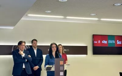 Izquierda Unida con PSOE, CHA y Aragón Existe reprochan la alianza PP-VOX para evitar que Azcón explique en las Cortes la privatización del Bachillerato