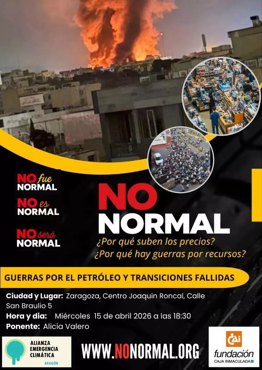 Charla · NO es normal: guerras por el petróleo y transiciones fallidas