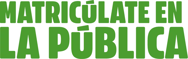 matricúlate en la pública