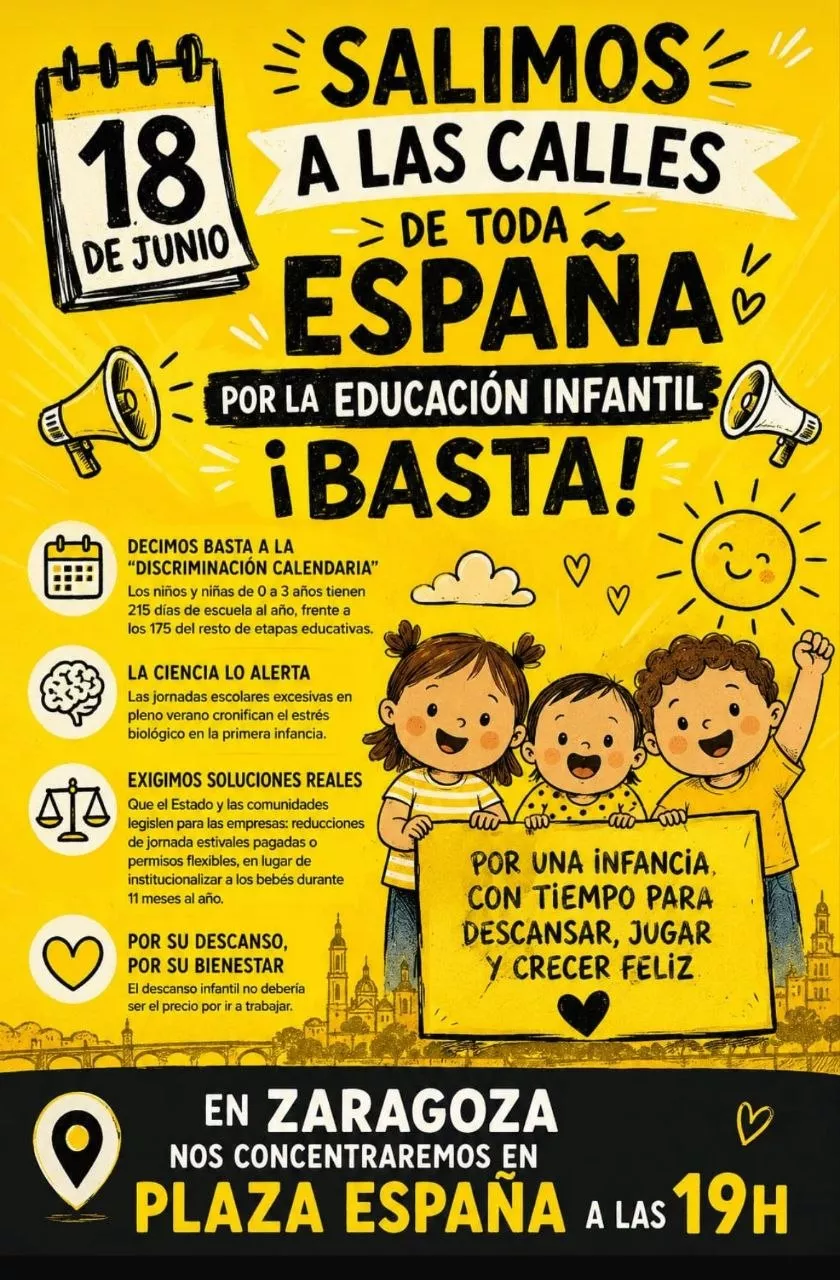 Concentración · Por la educación infantil