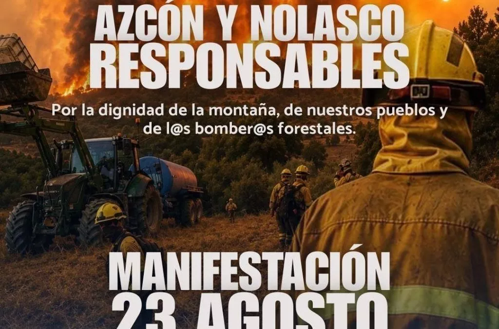 Izquierda Unida de Aragón llama a participar en la manifestación de Jaca en defensa de la montaña, el medio rural y los bomberos forestales
