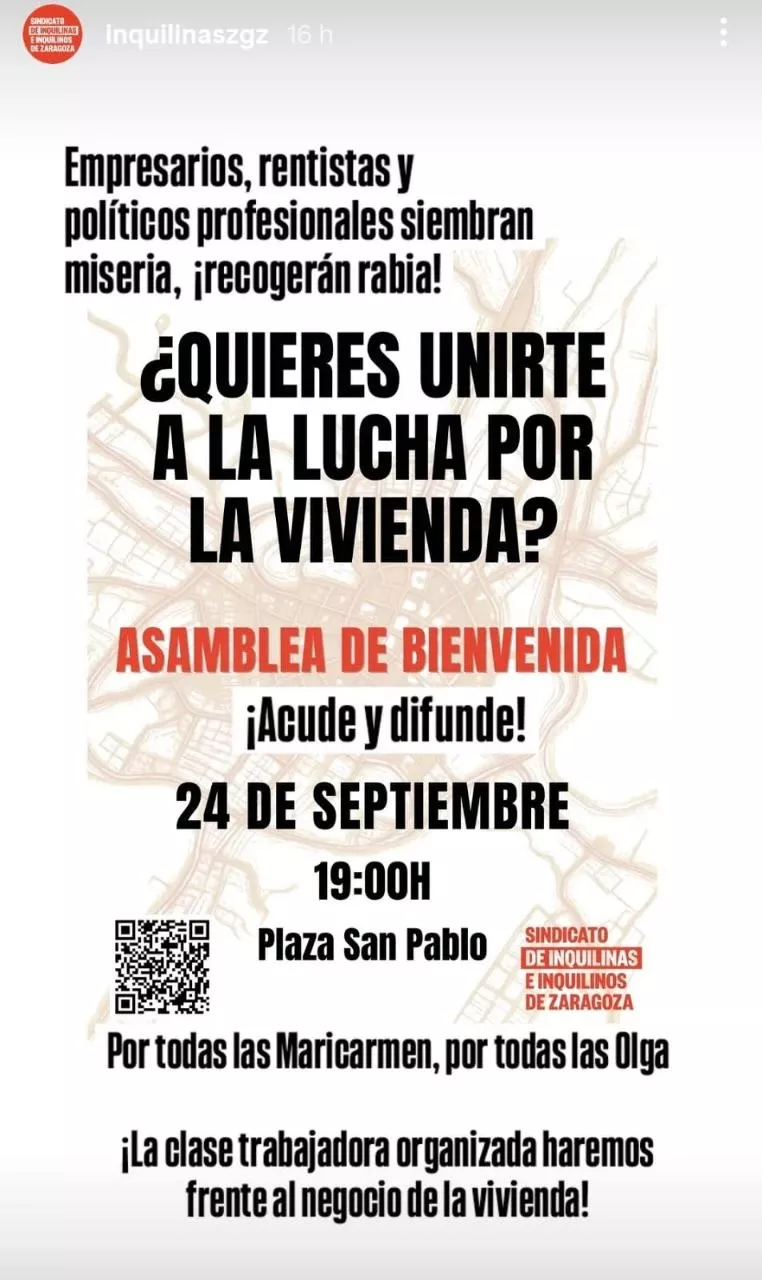 Asamblea de bienvenida · Lucha por la vivienda