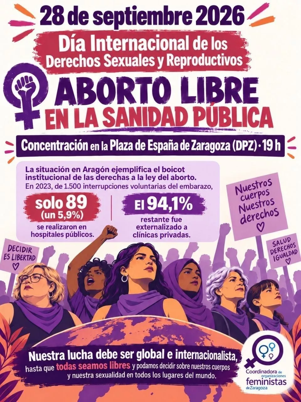 Concentración · Aborto libre en la sanidad pública