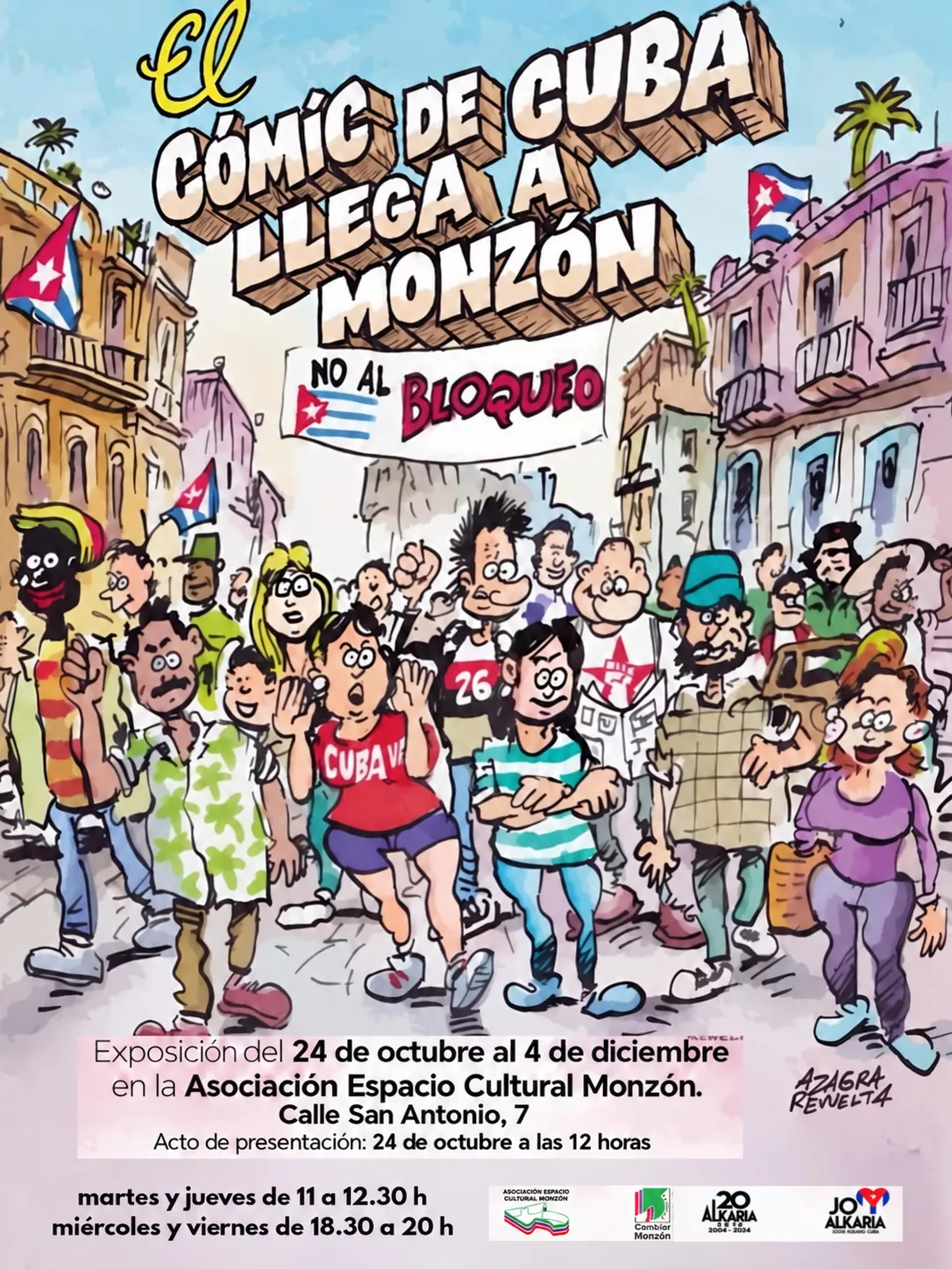El cómic cubano llega a Monzón con una exposición que recorre su historia, su compromiso social y sus principales autores
